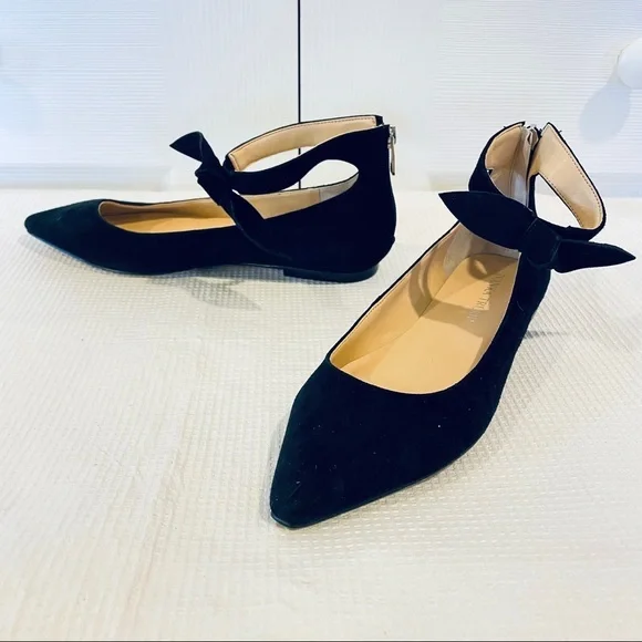 NWT Ivanka Trump Tramory Suede Pointed Toe Flats - Picture 7 of 11